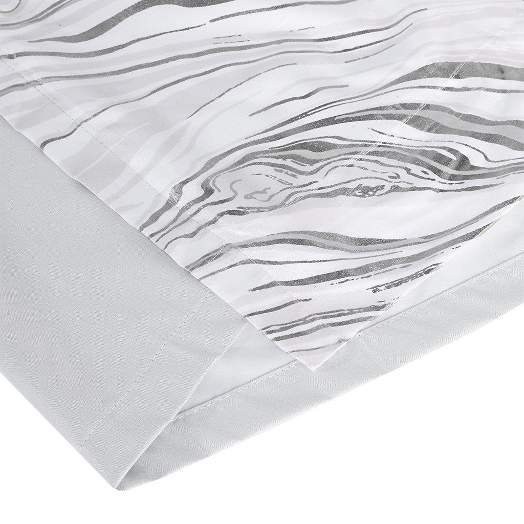 Rebecca Grommet Top Metallic Printed Total Blackout Curtain