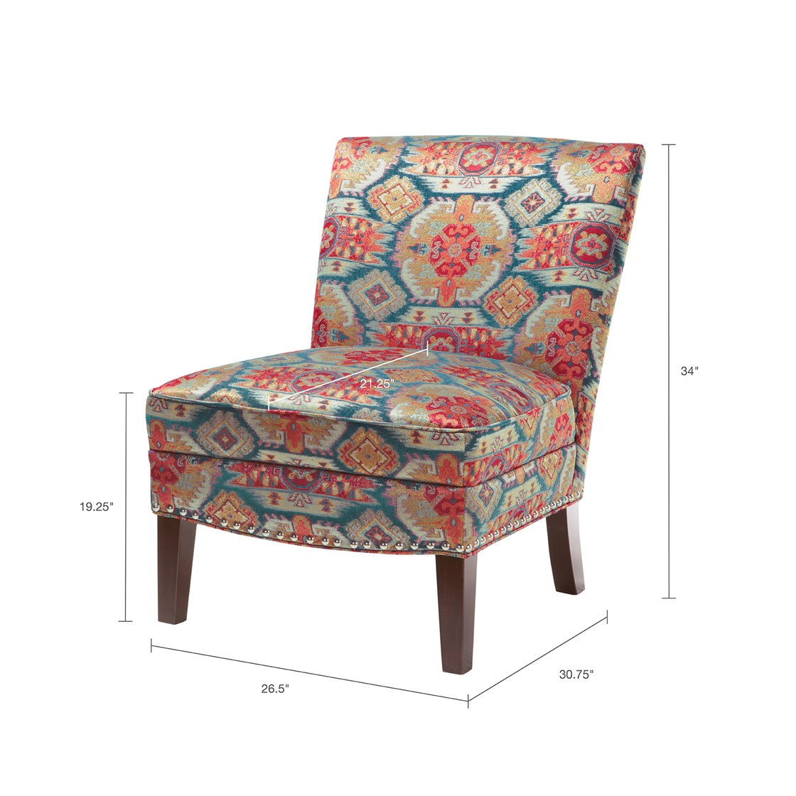 Hayden Slipper Red Accent Chair