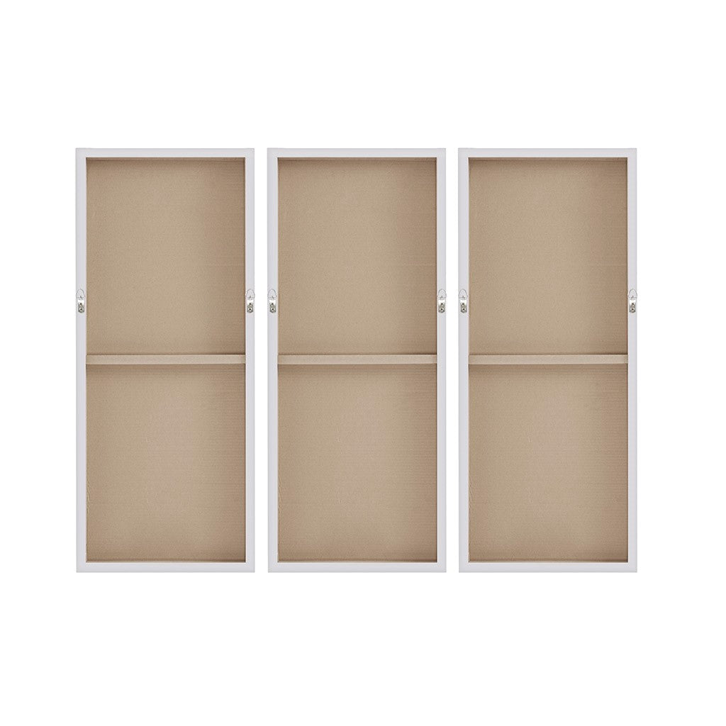 Luminous Hand Painted Heavy Textured Glitz Canvas 3 Piece Set