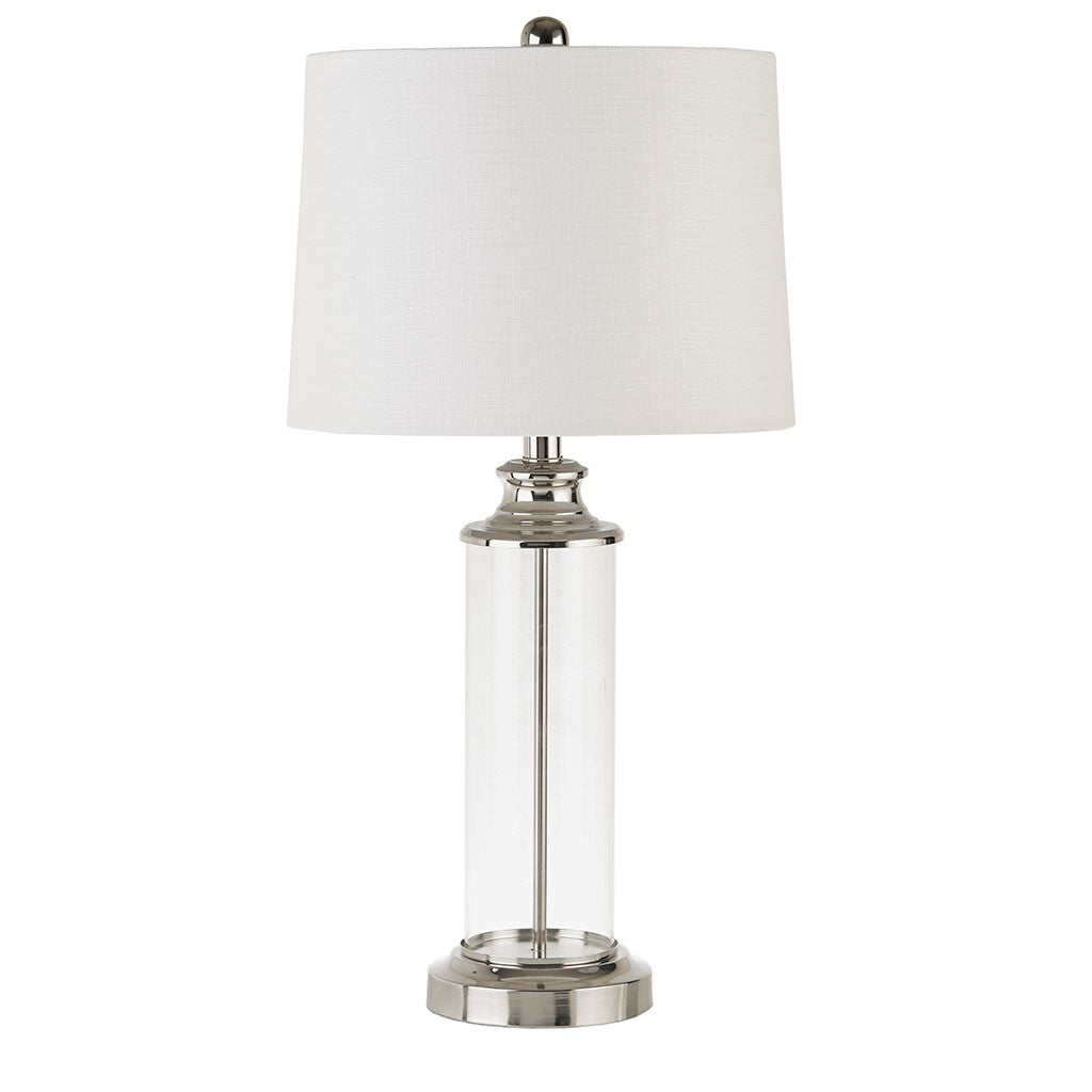 Clarity Silver Table Lamp Set of 2