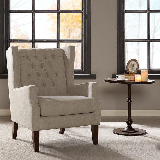 Maxwell Button Tufted Wing Chair