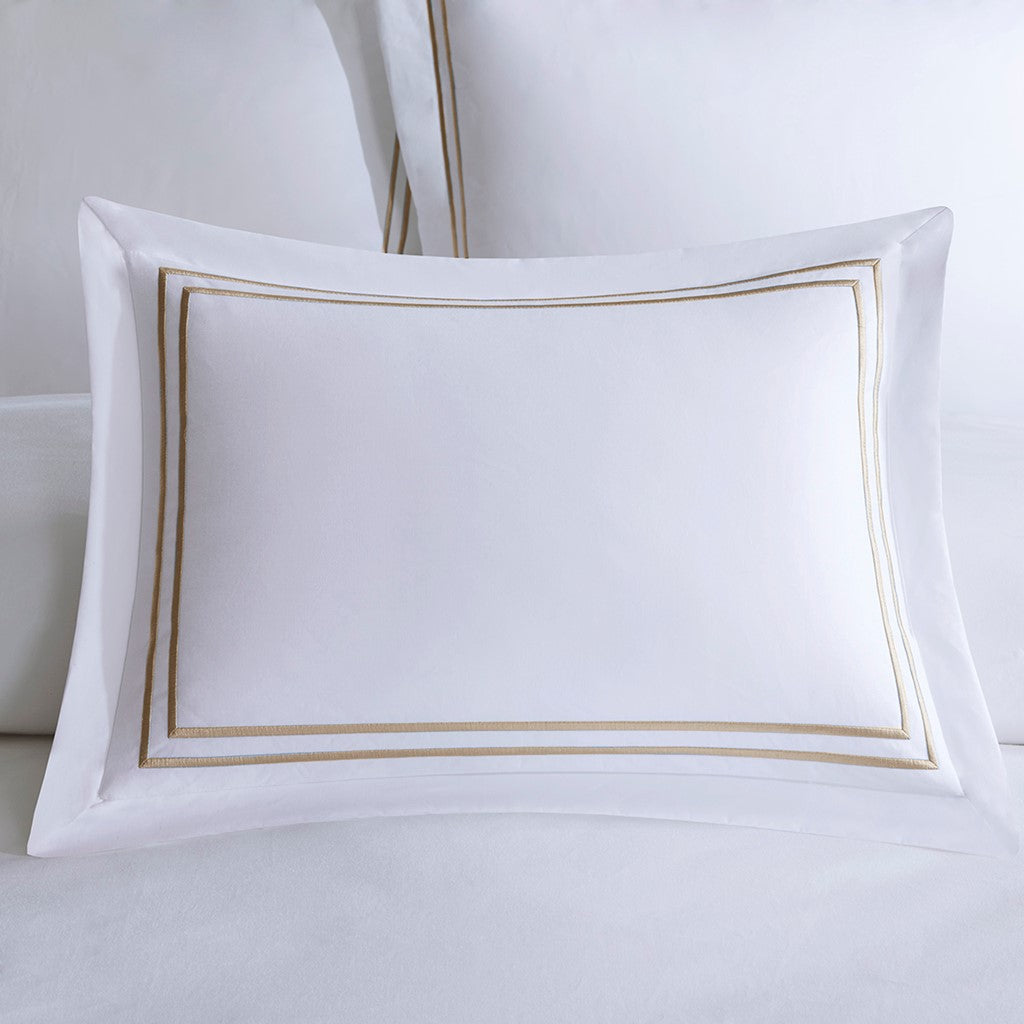 Luxury Collection 1000 TC Embroidered Cotton Sateen 5 PC Comforter Set