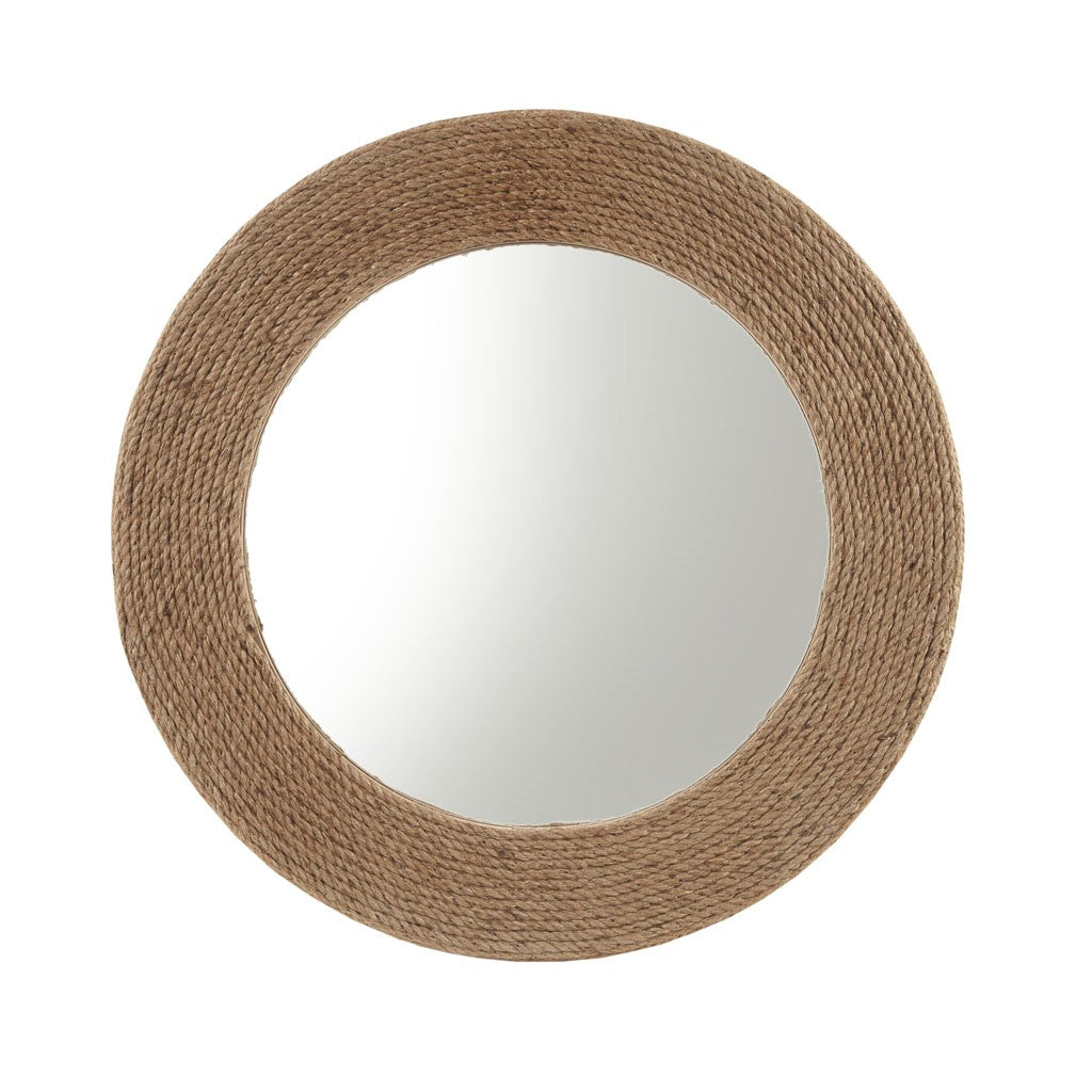 Cove Round Jute Mirror