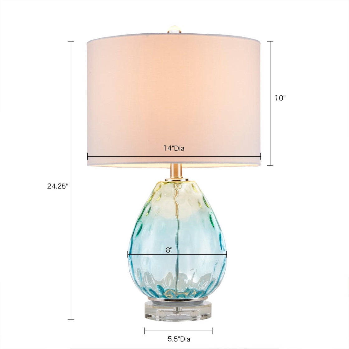 Borel Blue Table Lamp