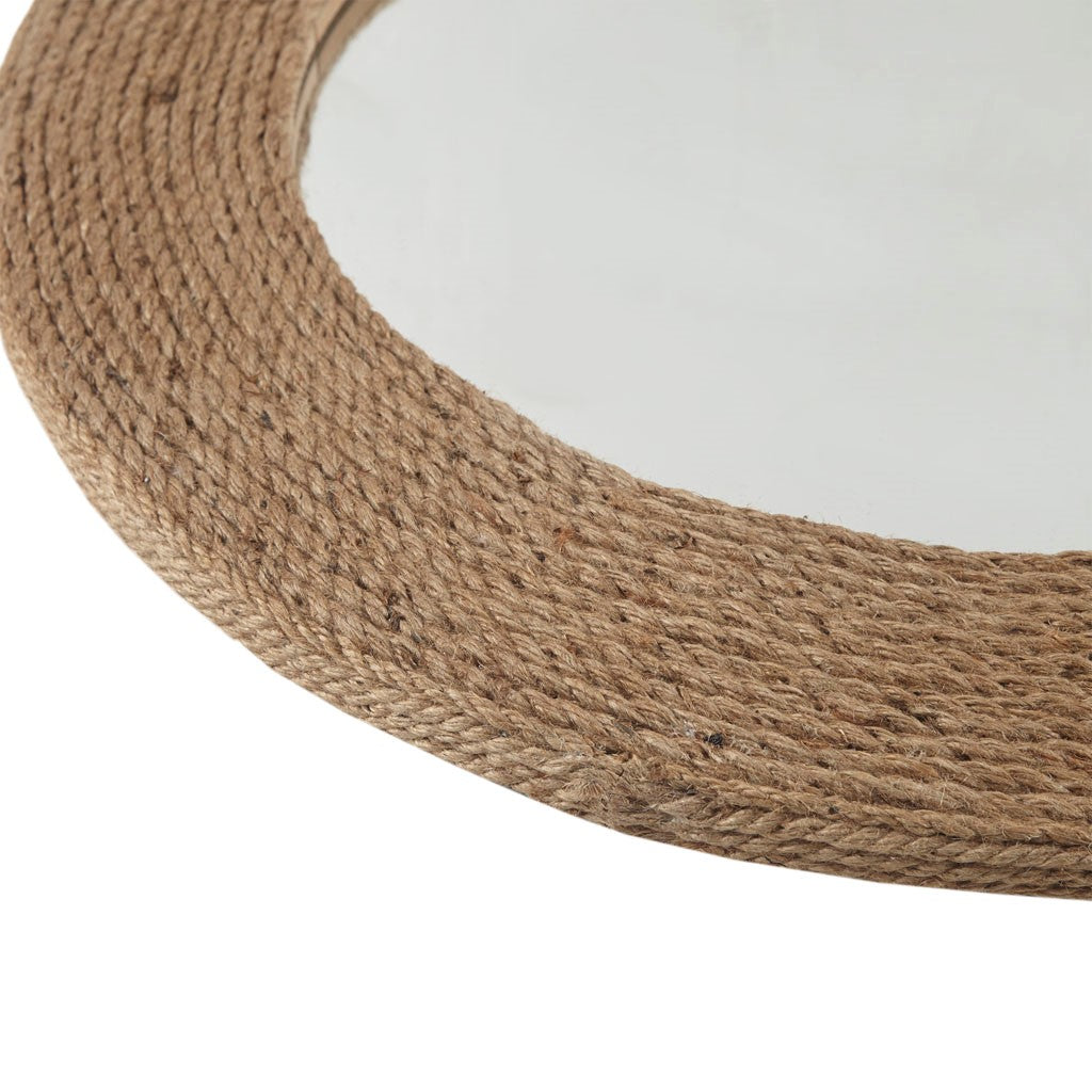 Cove Round Jute Mirror
