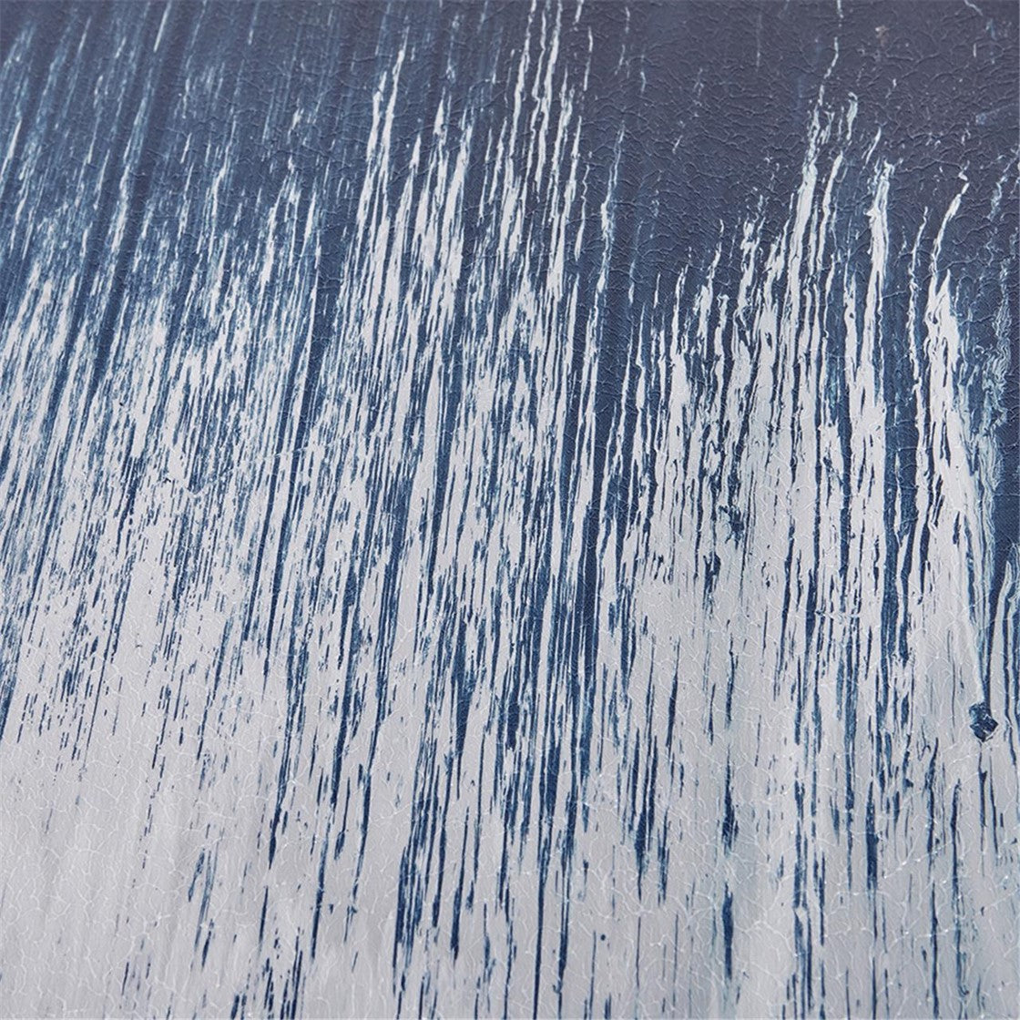 Abstracted Chevron Navy Canvas with Heavy Gel Coat