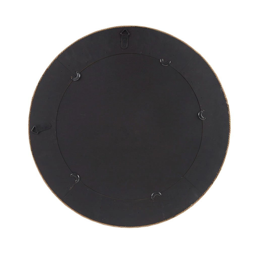 Cove Round Jute Mirror