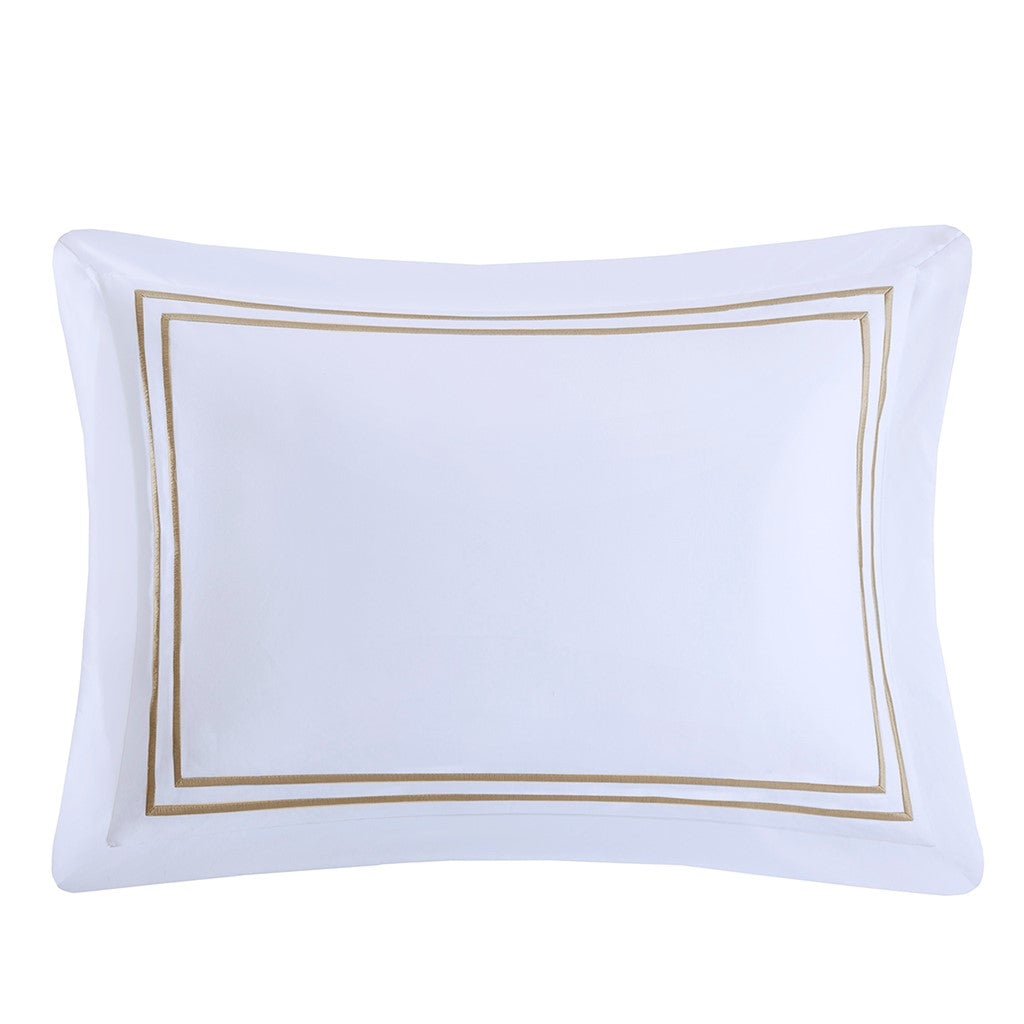 Luxury Collection 1000 TC Embroidered Cotton Sateen 5 PC Comforter Set