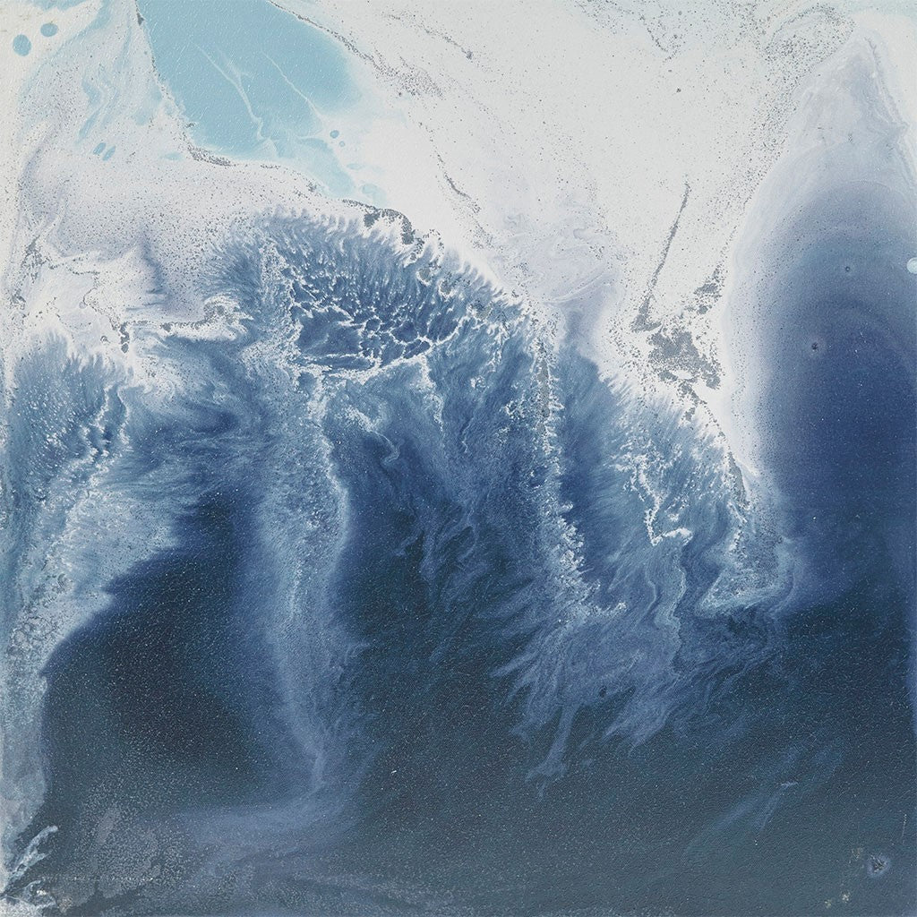 Blue Lagoon 2 Gel Coat Framed Canvas 2 Piece Set