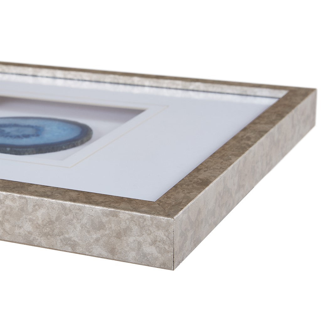 Natural Agate Trio 100% Real Stone Framed Graphic (4" Agate)
