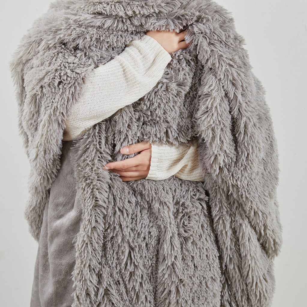 Malea Shaggy Fur Weighted Blanket