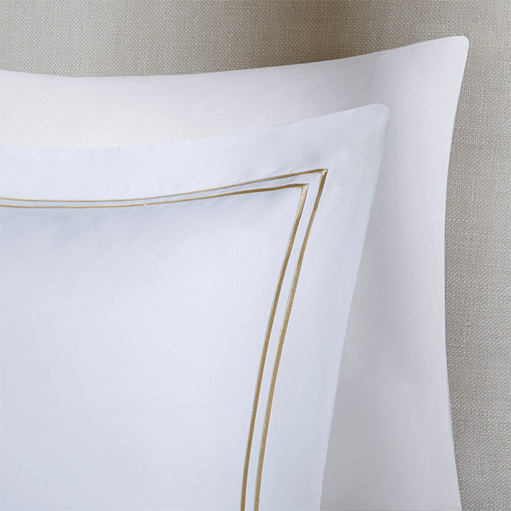 Luxury Collection 1000 TC Embroidered Cotton Sateen 5 PC Comforter Set