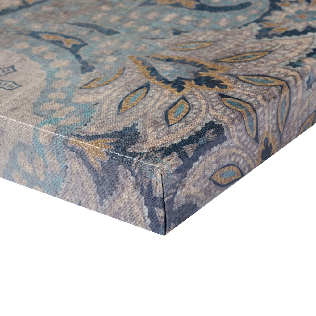 Weathered Damask Walls Printed Linen 3 Piece Set