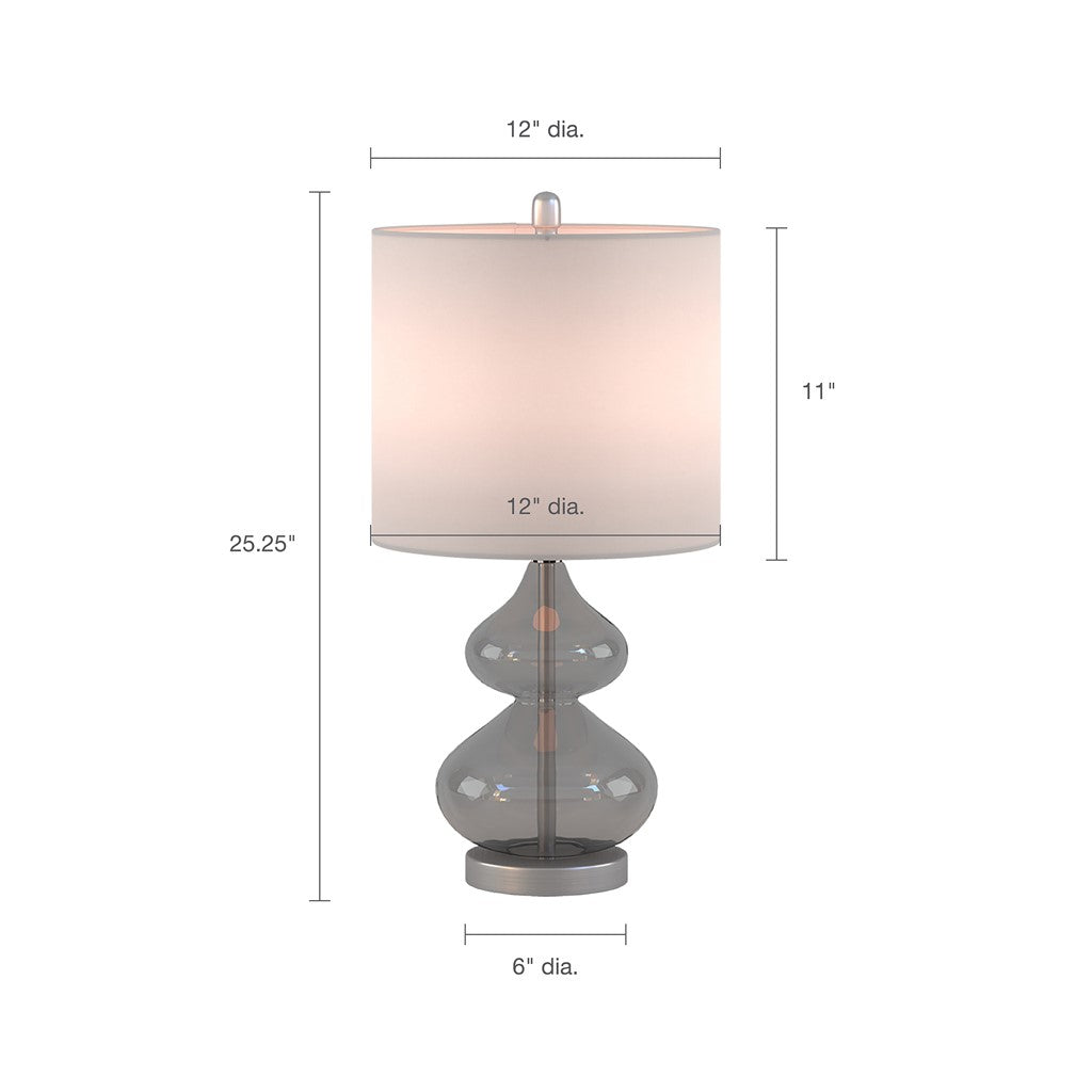 Ellipse Gray Table Lamp Set of 2