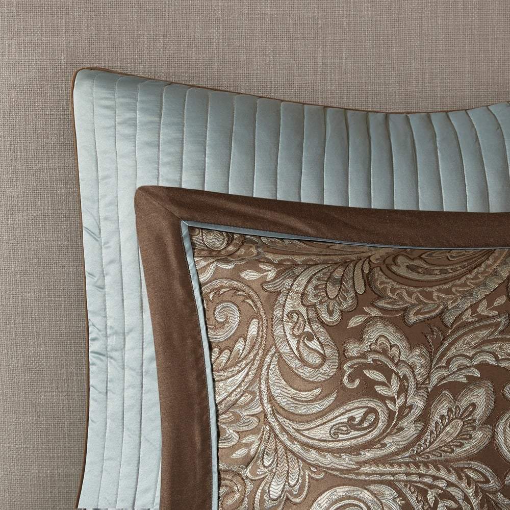 Aubrey Blue 12-Piece Comforter Set Comforter Sets By Olliix/JLA HOME (E & E Co., Ltd)
