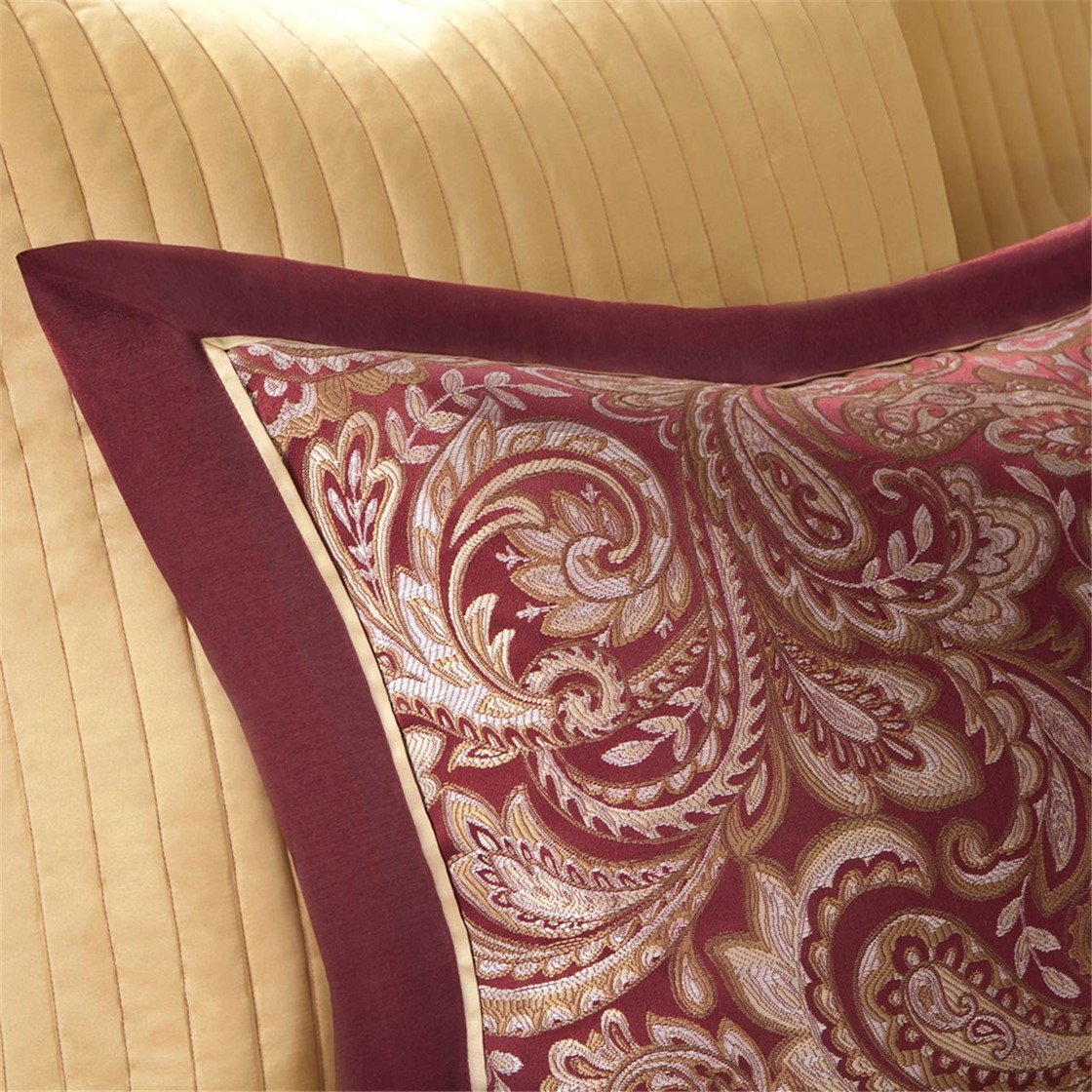 Aubrey Red 12-Piece Comforter Set Comforter Sets By Olliix/JLA HOME (E & E Co., Ltd)
