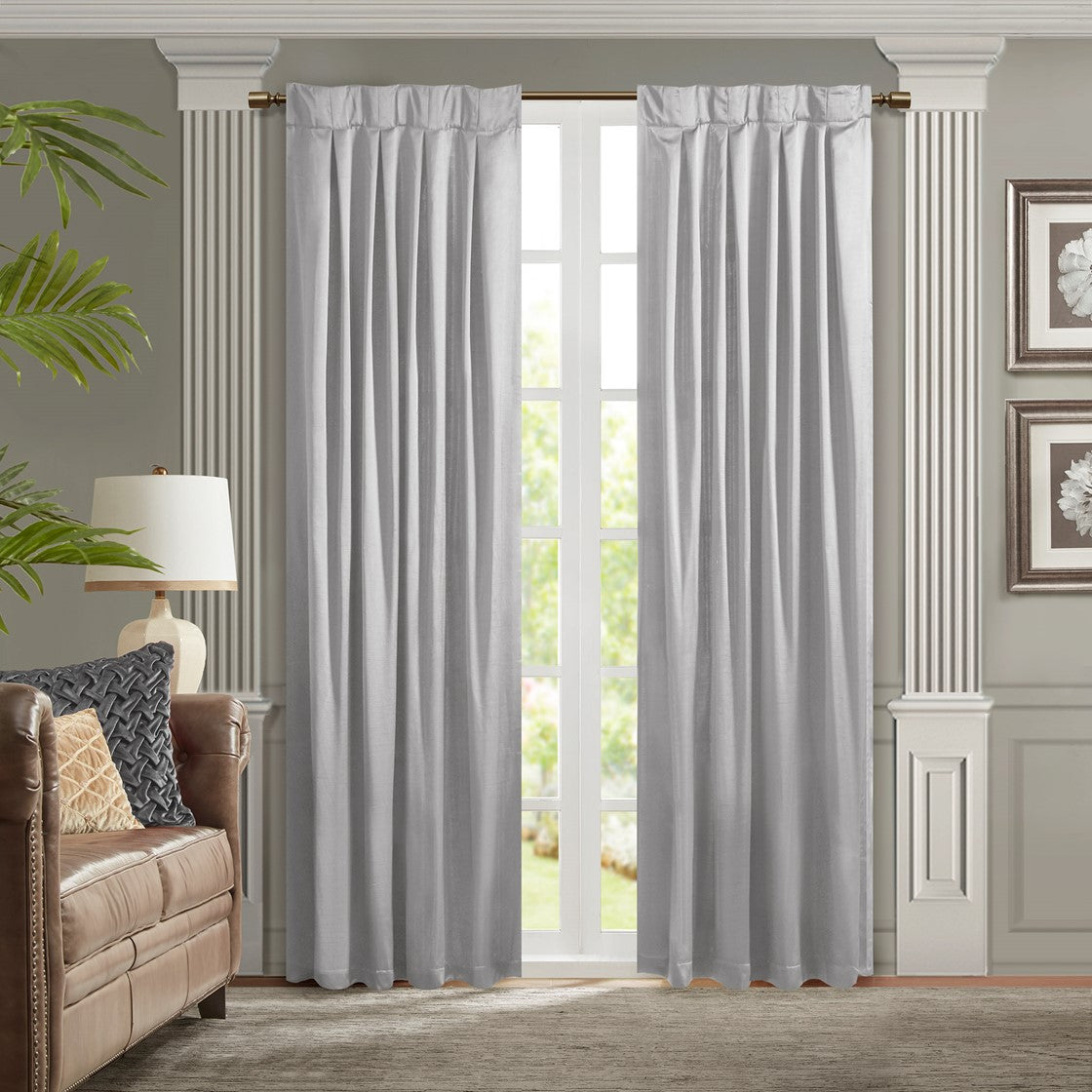 Avignon Pleat Curtain Panel with Tieback (Single)