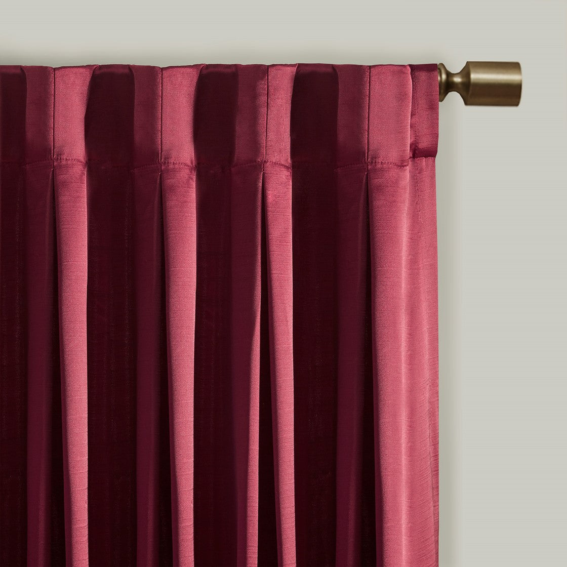 Avignon Pleat Curtain Panel with Tieback (Single)