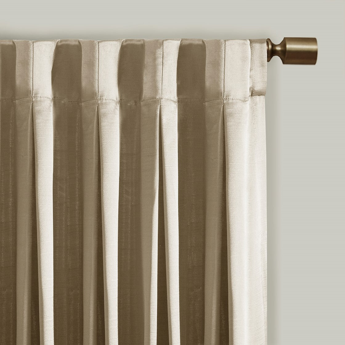 Avignon Pleat Curtain Panel with Tieback (Single)