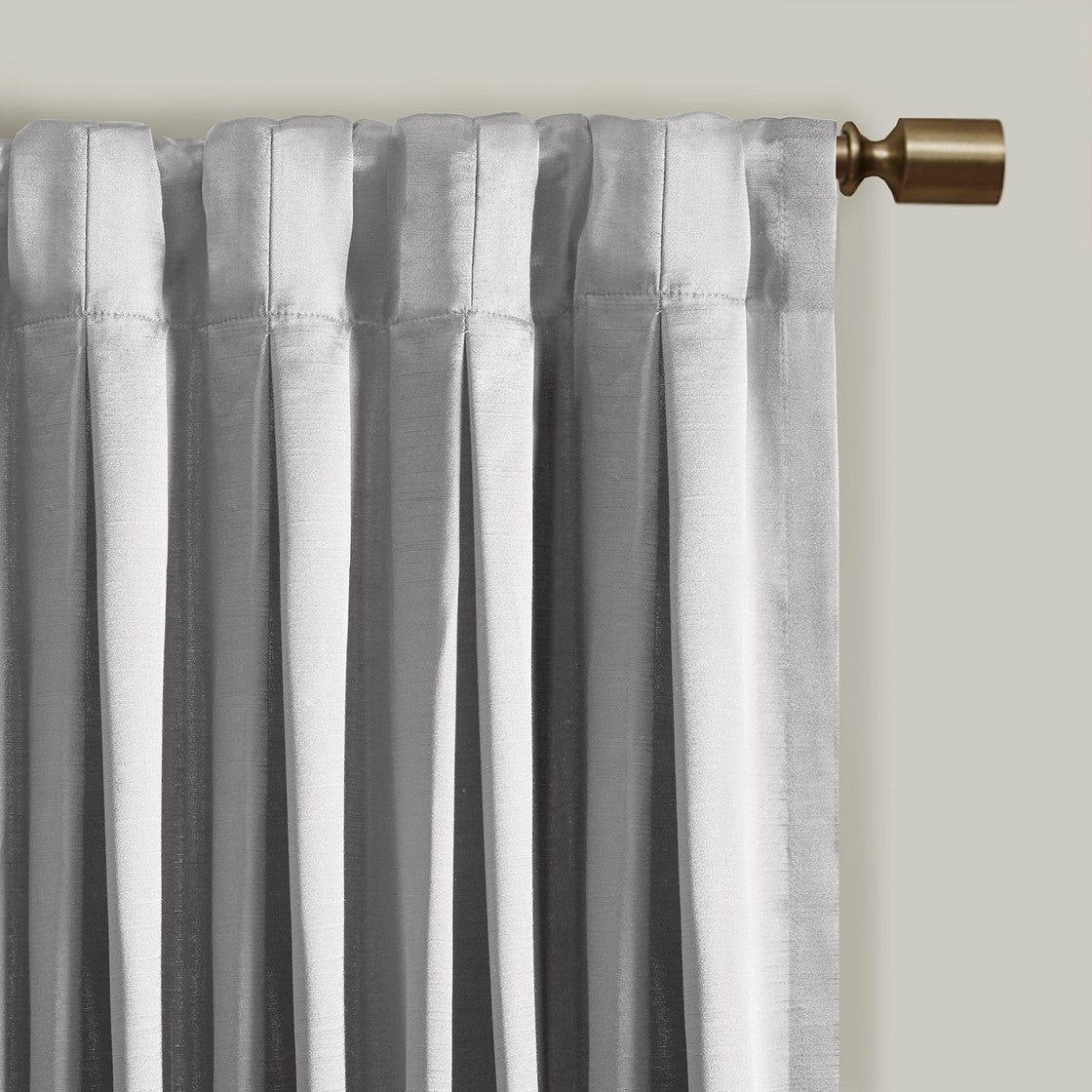 Avignon Pleat Curtain Panel with Tieback (Single)