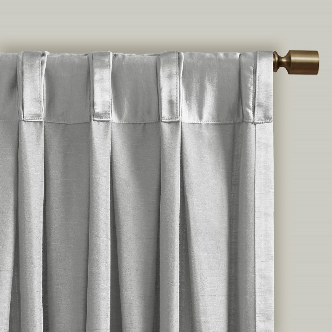 Avignon Pleat Curtain Panel with Tieback (Single)