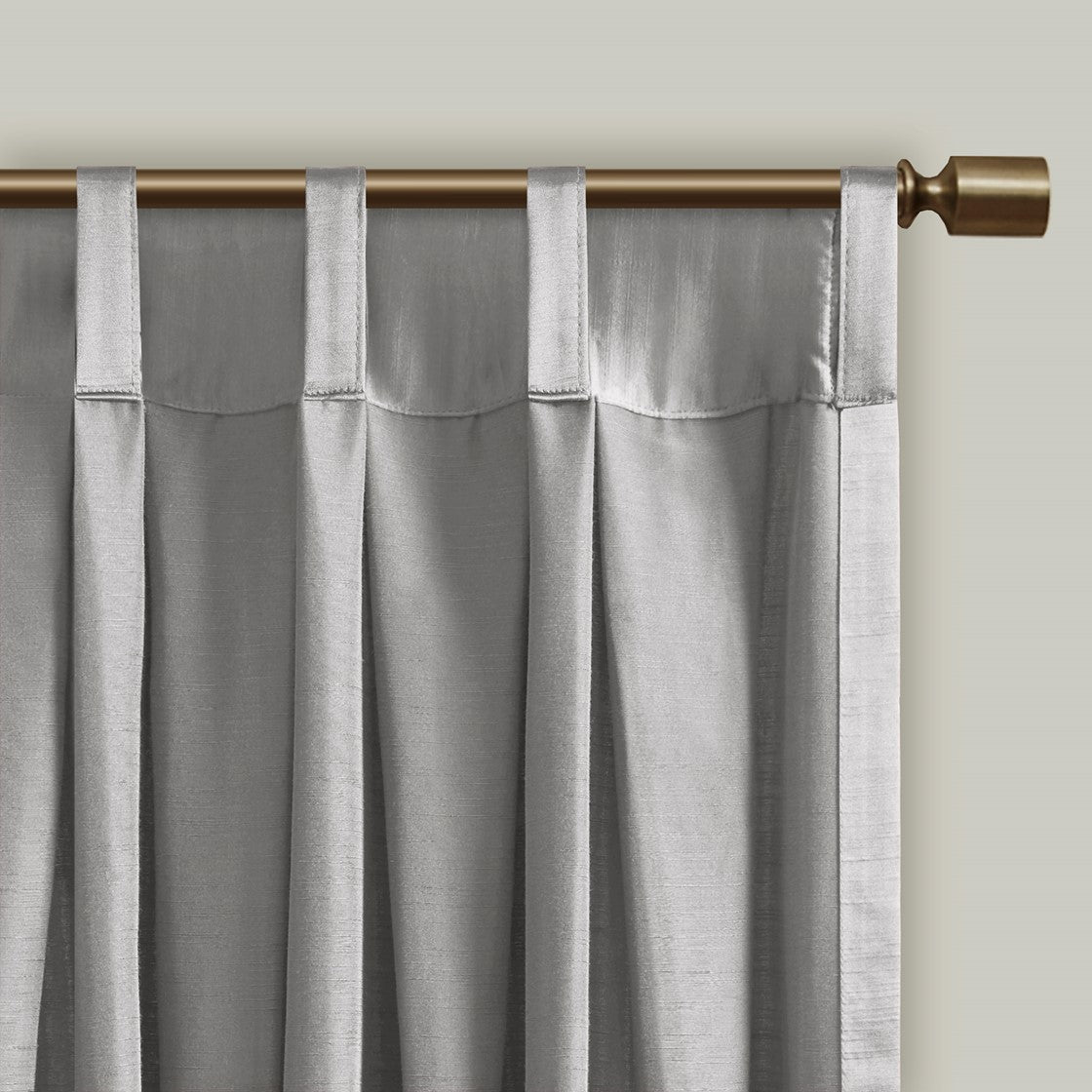 Avignon Pleat Curtain Panel with Tieback (Single)