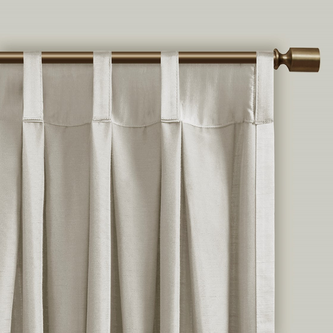 Avignon Pleat Curtain Panel with Tieback (Single)