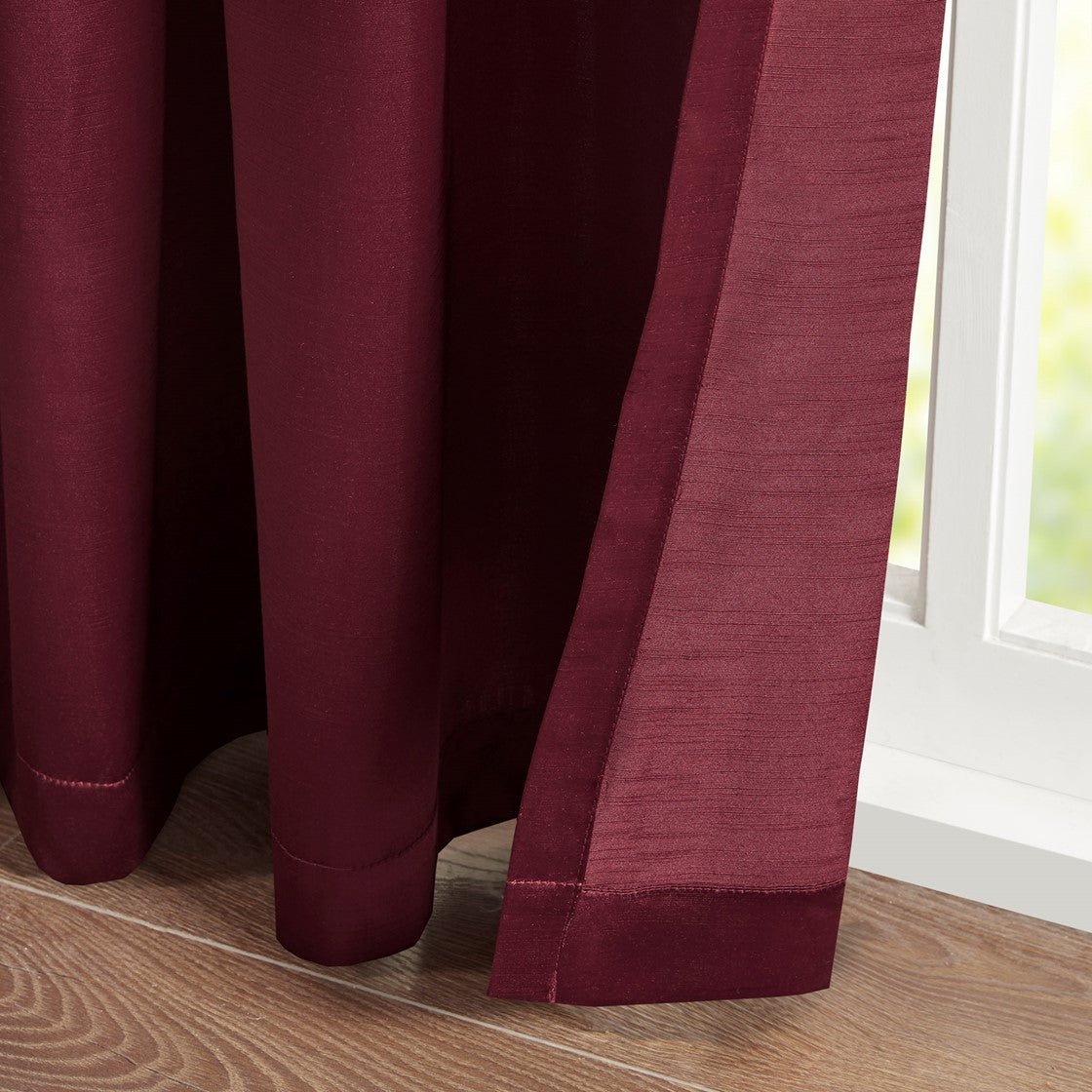 Avignon Pleat Curtain Panel with Tieback (Single)