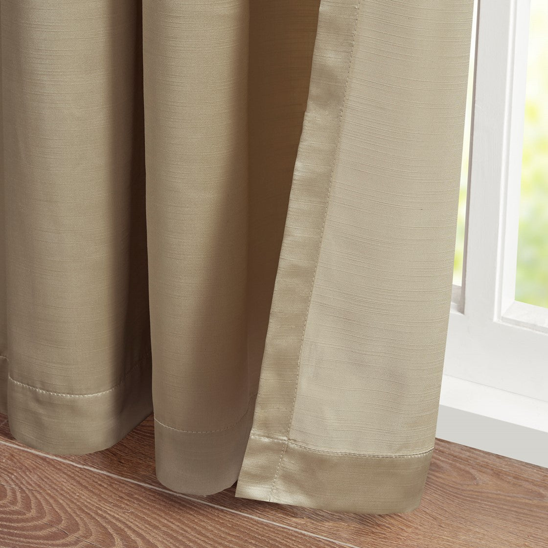 Avignon Pleat Curtain Panel with Tieback (Single)