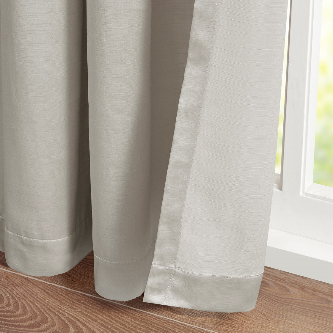 Avignon Pleat Curtain Panel with Tieback (Single)