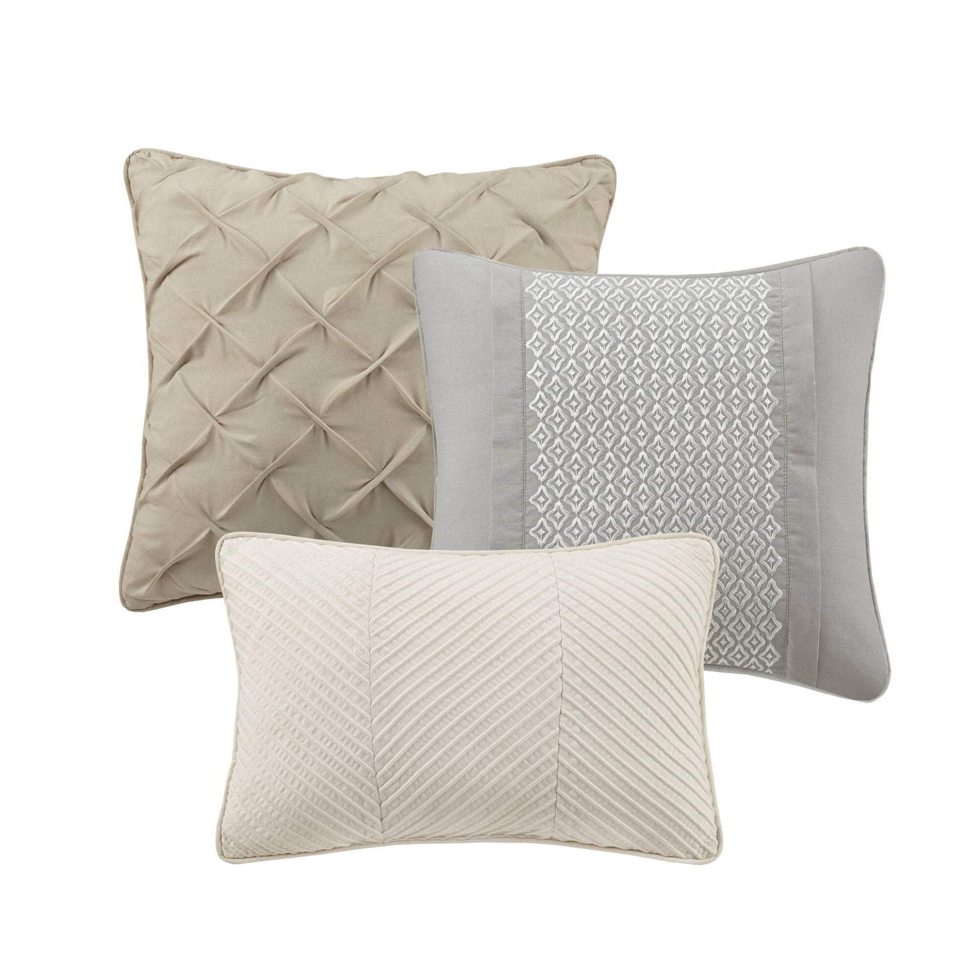 Beacon Gray 7-Piece Comforter Set Comforter Sets By Olliix/JLA HOME (E & E Co., Ltd)