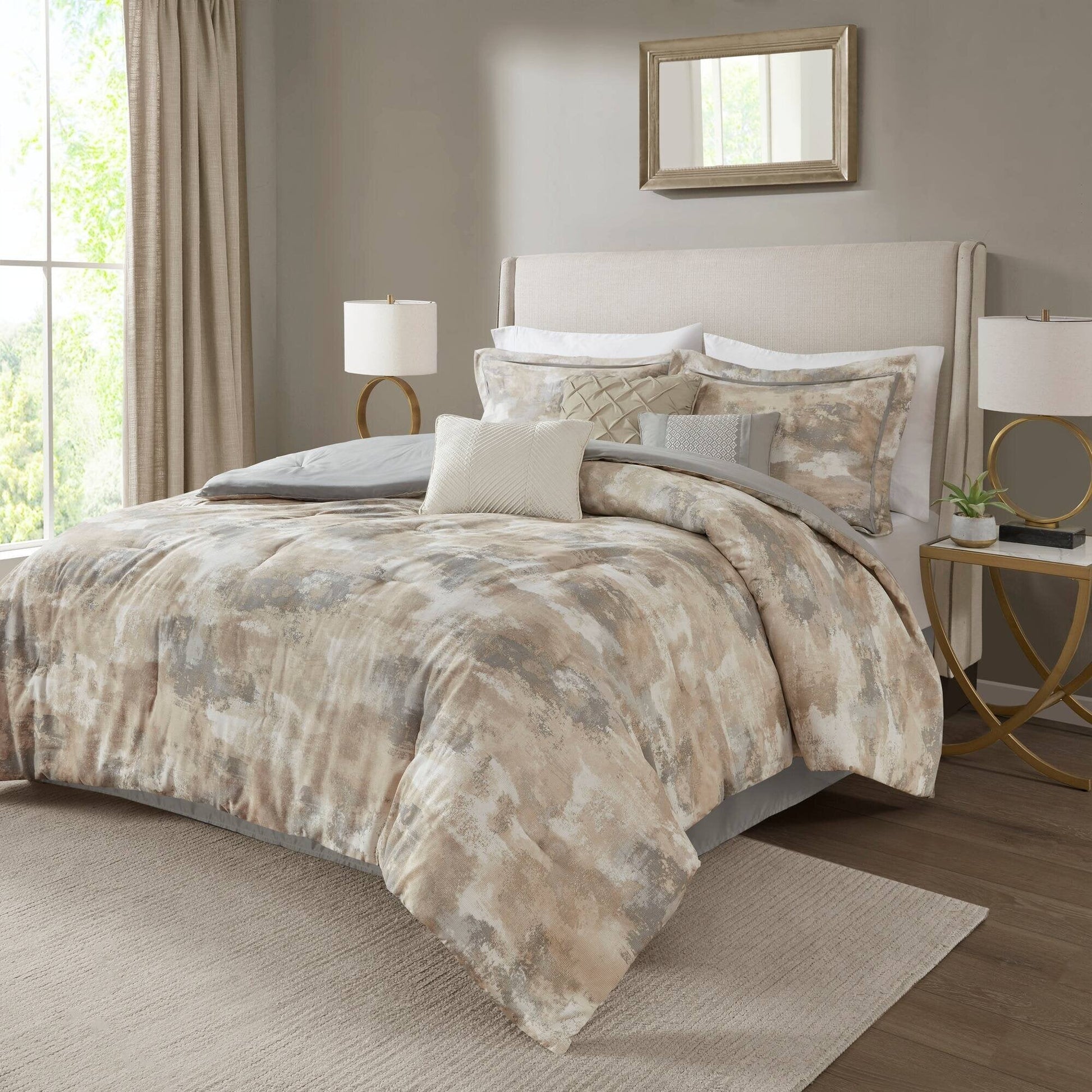 Beacon Gray 7-Piece Comforter Set Comforter Sets By Olliix/JLA HOME (E & E Co., Ltd)