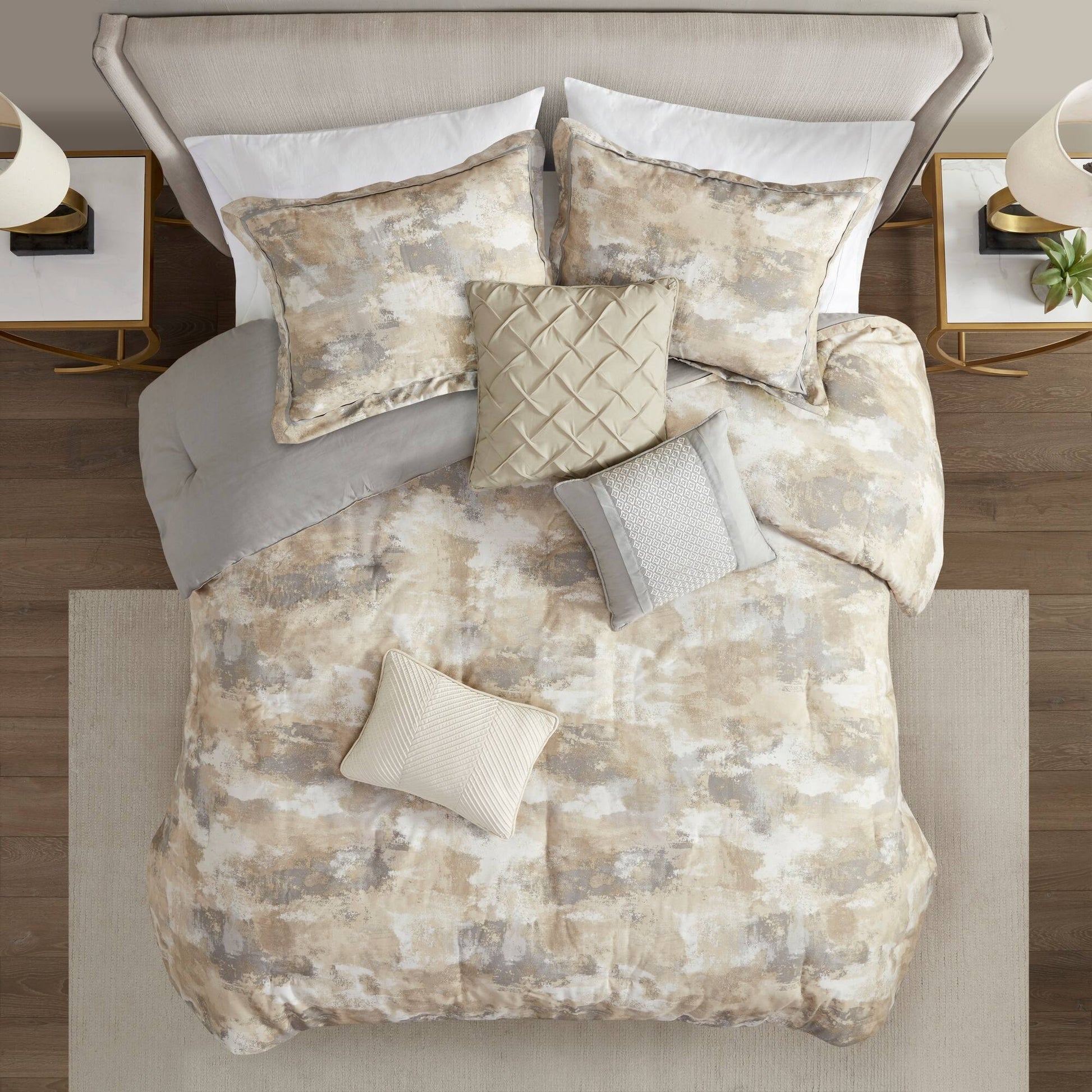 Beacon Gray 7-Piece Comforter Set Comforter Sets By Olliix/JLA HOME (E & E Co., Ltd)
