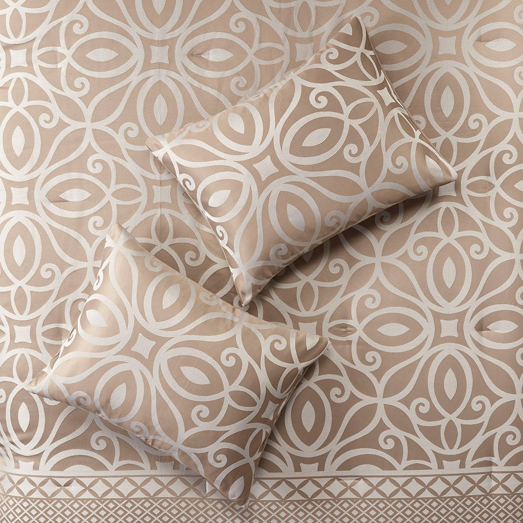 Carina 7 Piece Jacquard Comforter Set