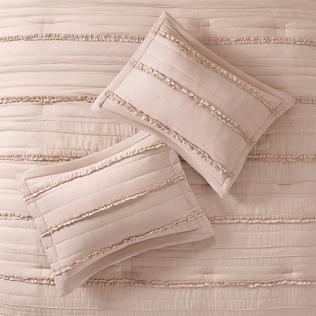 Jersey City Pink 5-Piece Comforter Set Comforter Sets By Olliix/JLA HOME (E & E Co., Ltd)