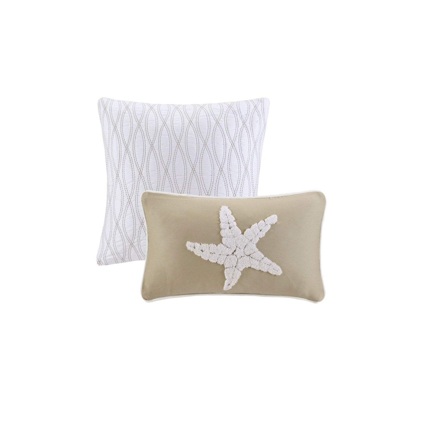 Coastline Khaki 6-Piece Comforter Set