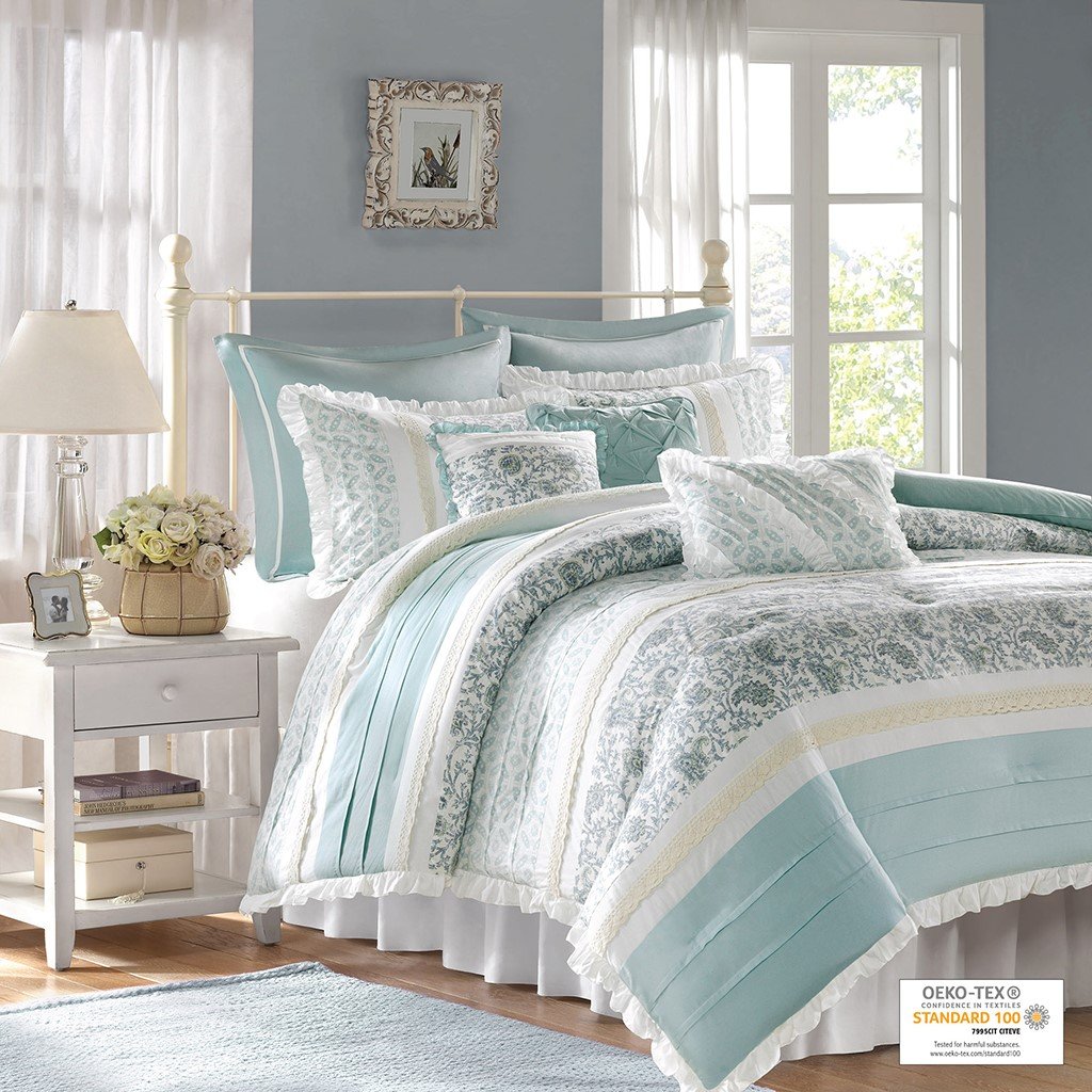 Dawn Blue 9-Piece Comforter Set Comforter Sets By Olliix/JLA HOME (E & E Co., Ltd)