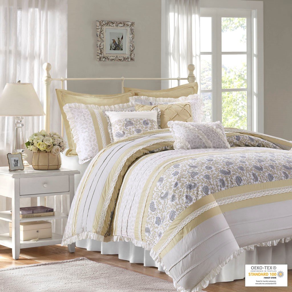 Dawn Yellow 9-Piece Comforter Set Comforter Sets By Olliix/JLA HOME (E & E Co., Ltd)