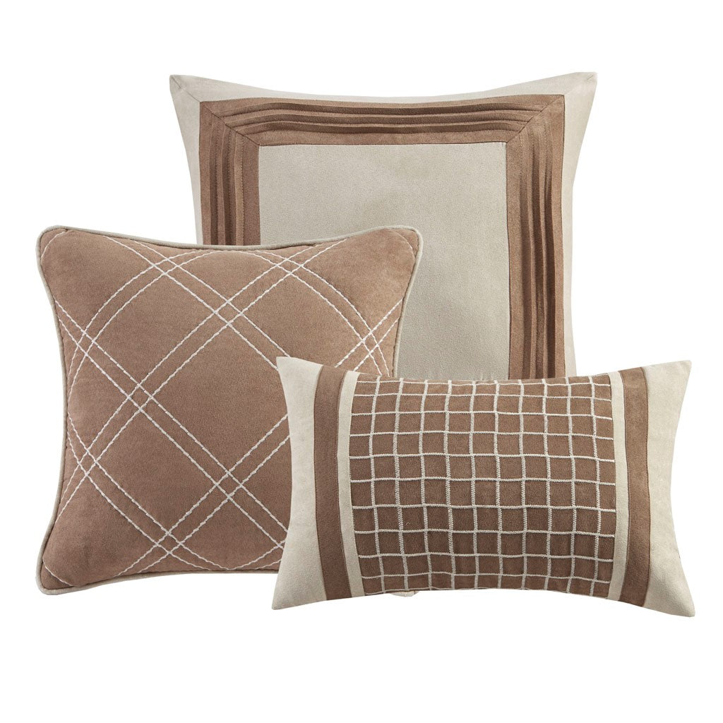 Dax 7 Piece Microsuede Comforter Set