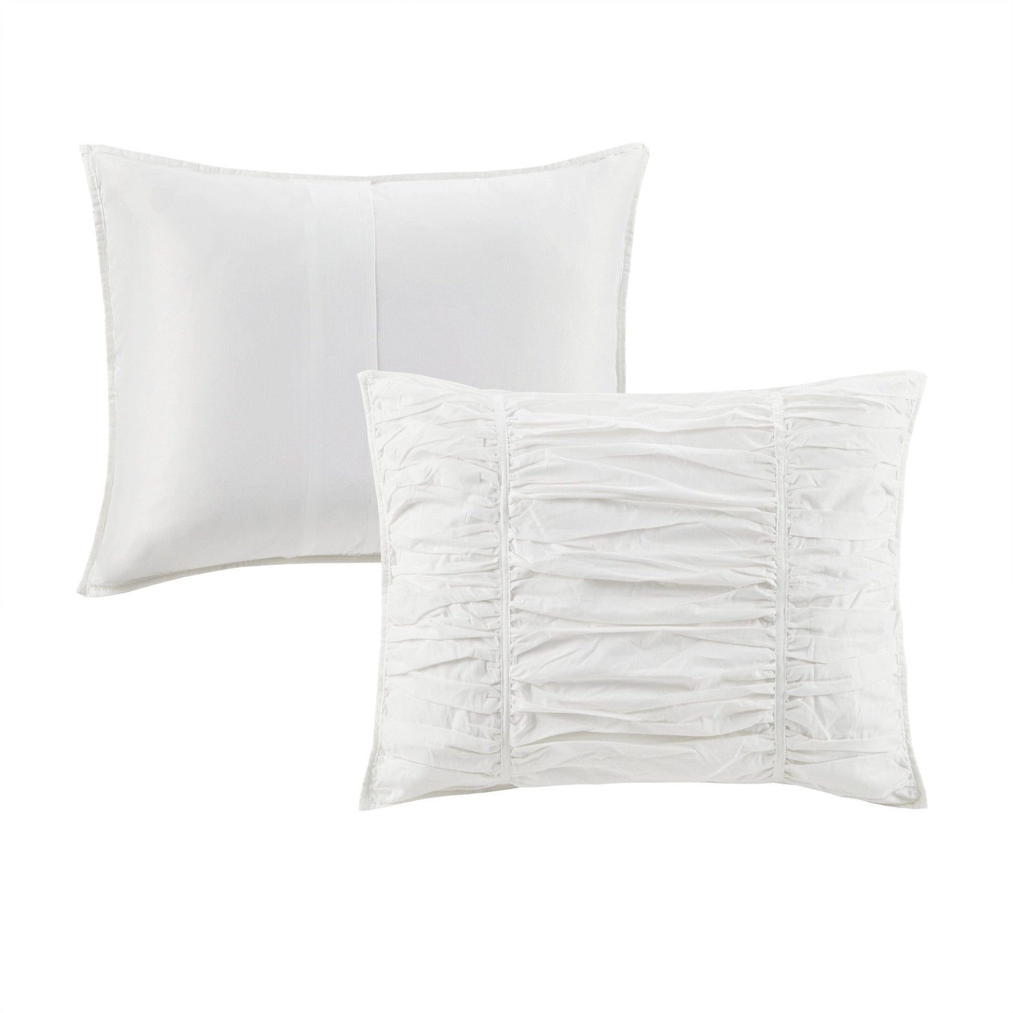 Delancey White 4-Piece Comforter Set Comforter Sets By Olliix/JLA HOME (E & E Co., Ltd)