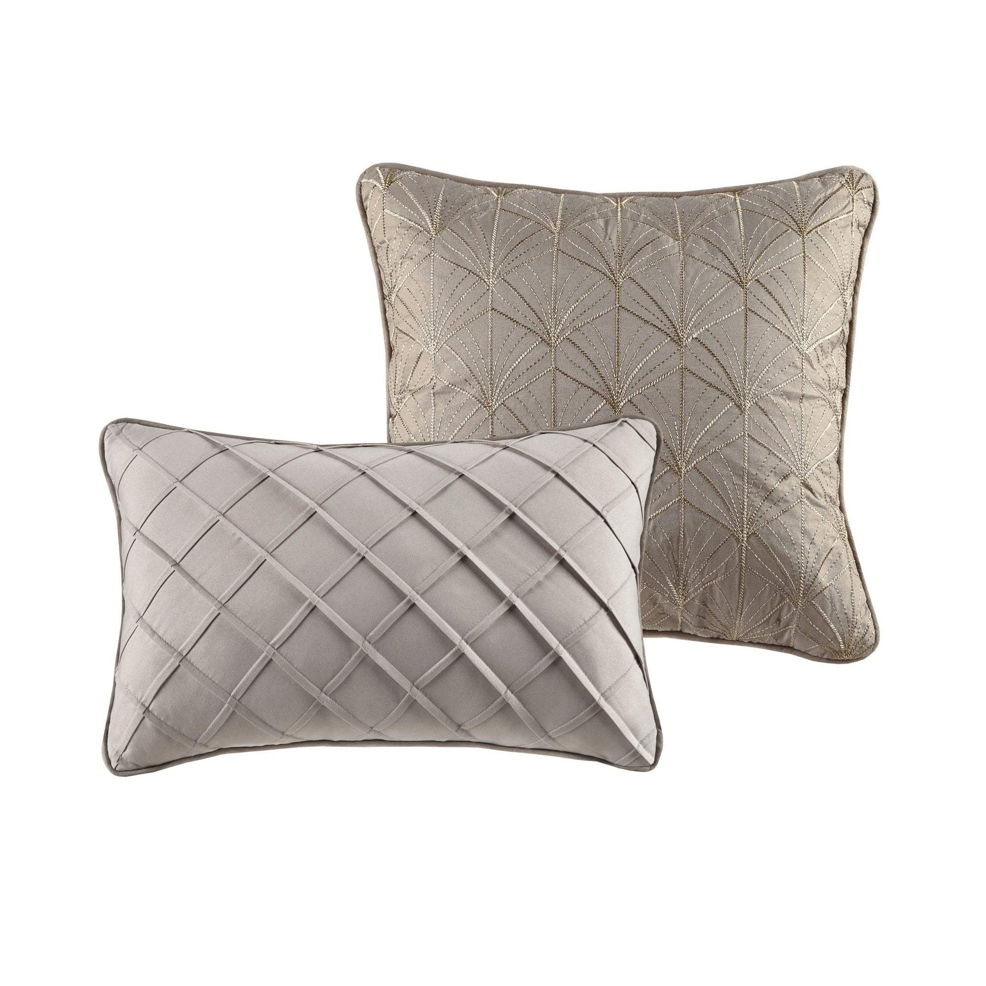 Emilia Khaki 12-Piece Comforter Set Comforter Sets By Olliix/JLA HOME (E & E Co., Ltd)