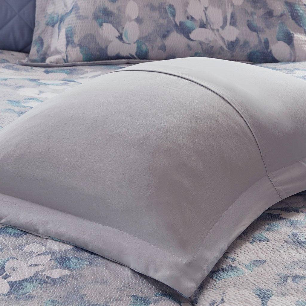 Erica 8 PC Printed Seersucker Comforter and Coverlet Set Collection