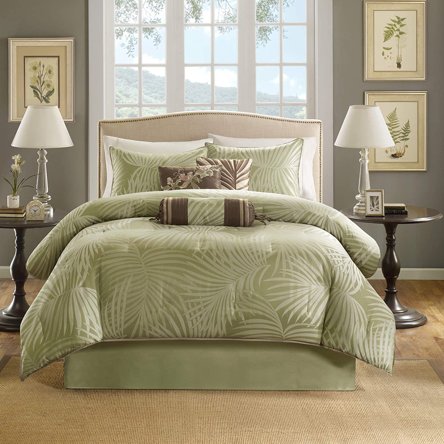 Freeport Green 7-Piece Comforter Set Comforter Sets By Olliix/JLA HOME (E & E Co., Ltd)