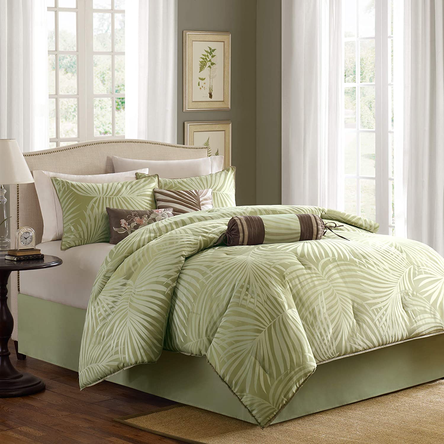 Freeport Green 7-Piece Comforter Set Comforter Sets By Olliix/JLA HOME (E & E Co., Ltd)