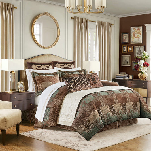 Galleria 4 Piece Brown Comforter Set