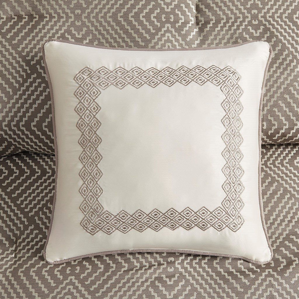 Interval Gray 7-Piece Comforter Set Comforter Sets By Olliix/JLA HOME (E & E Co., Ltd)