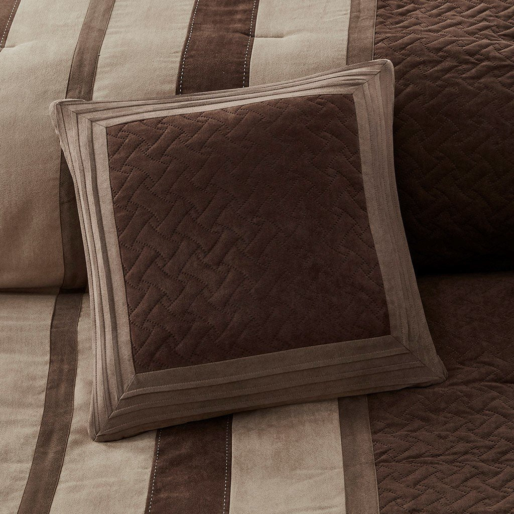 Kennedy Tan 7-Piece Comforter Set Comforter Sets By Olliix/JLA HOME (E & E Co., Ltd)