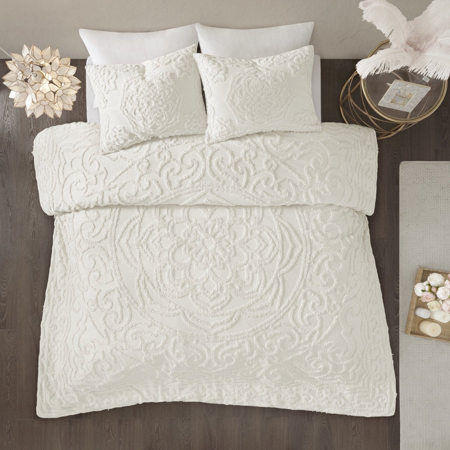 Laetitia Off White 3-Piece Comforter Set Comforter Sets By Olliix/JLA HOME (E & E Co., Ltd)