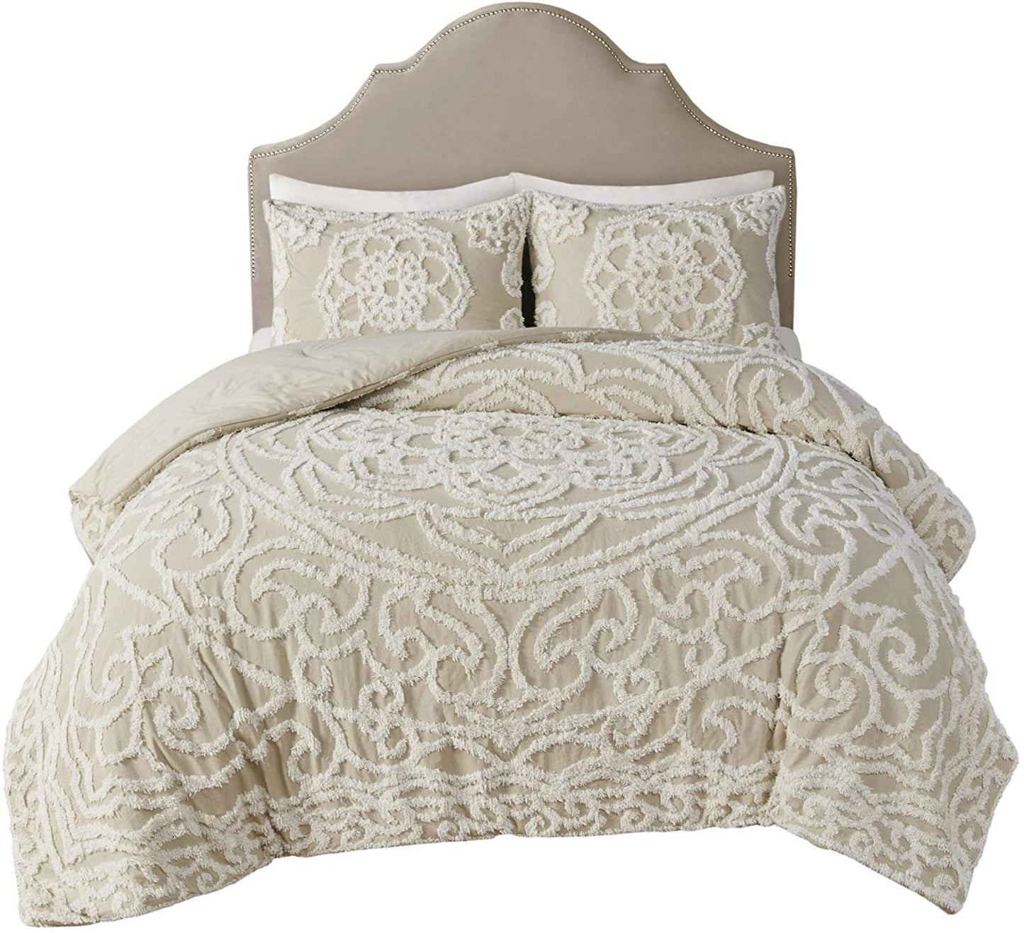 Laetitia Taupe 3-Piece Comforter Set Comforter Sets By Olliix/JLA HOME (E & E Co., Ltd)