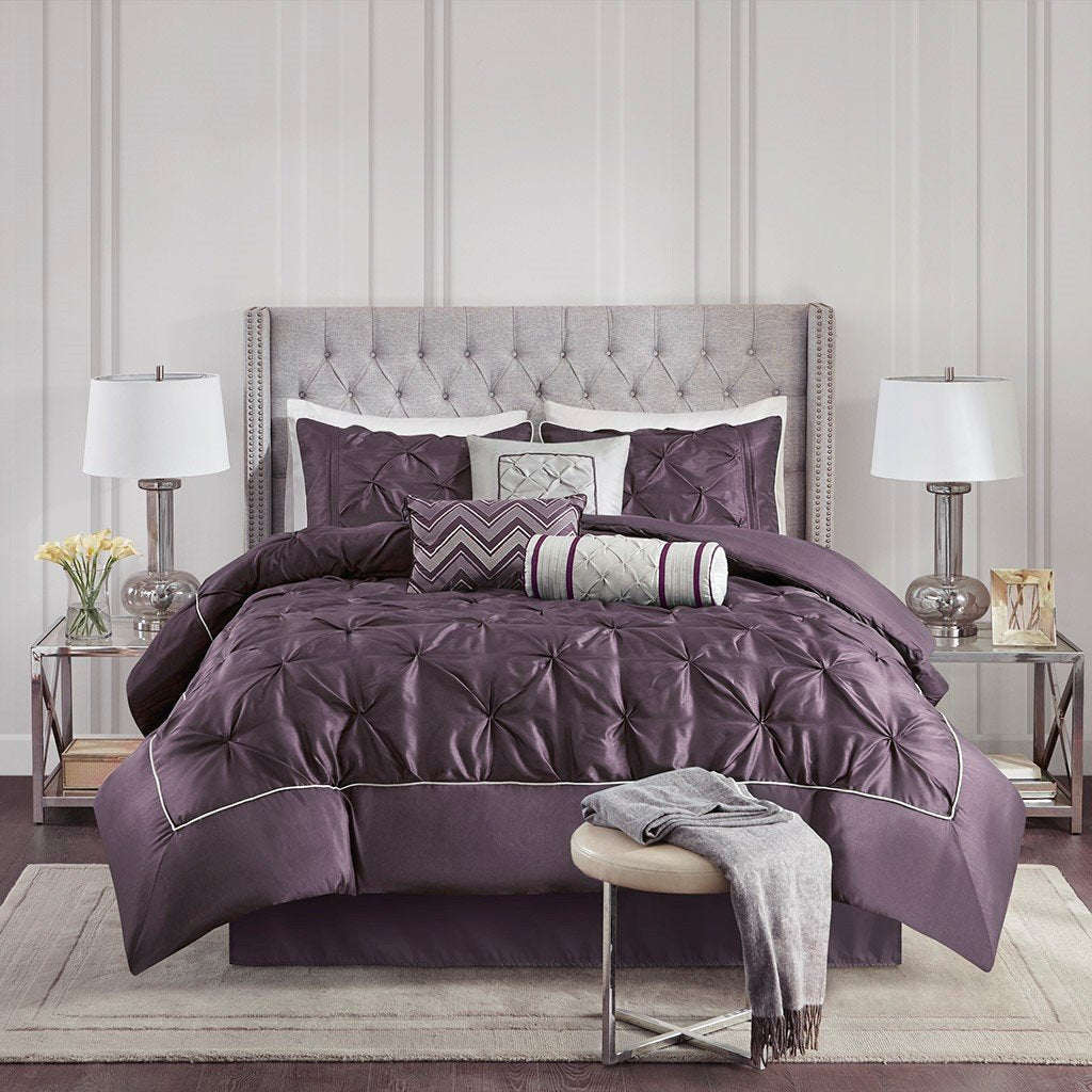 Laurel Plum 7-Piece Comforter Set Comforter Sets By Olliix/JLA HOME (E & E Co., Ltd)